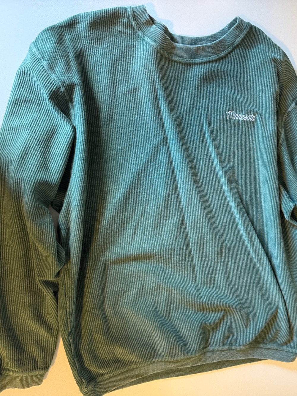 Minnesota Ribbed Crewneck Sweater - Green